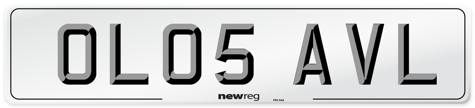 OL05 AVL Number Plate from New Reg